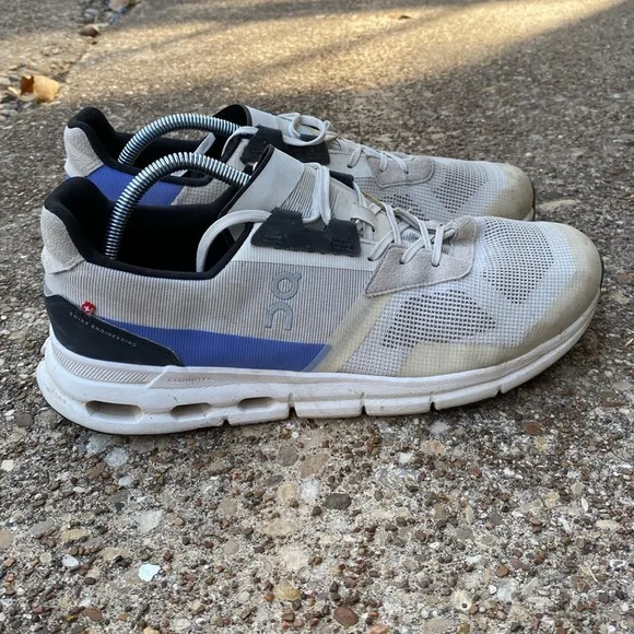 On Running Cloudrift Running Shoes White Blue Black Size 10.5 Men's