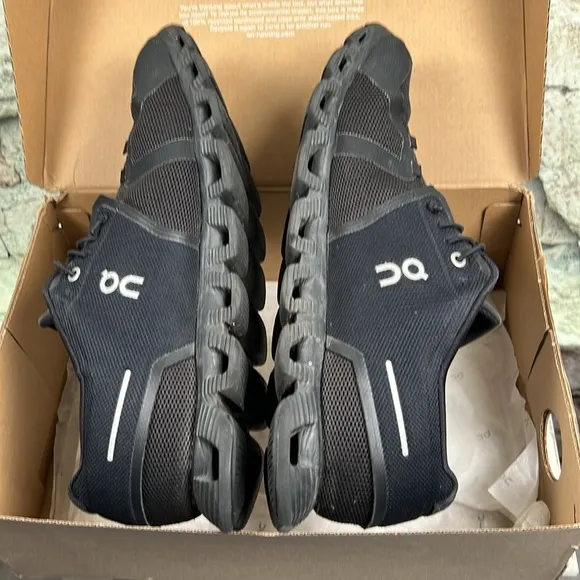 On Running Men's Black Running Shoes-size 12. S50