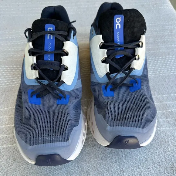 On Running Men's Blue and Gray Running Shoes Size 11