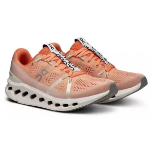 On Running | Men’s orange/white ‘Flame’ Cloudsurfer sneakers orange laces, 11.5