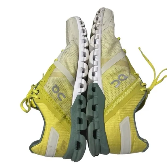 On Running On Cloudflow V2 Citrus Sea Mens Athletic Running Shoes Size 7