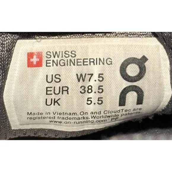 ON Running Womens Cloudflyer Running Shoes Sz 7.5 Gray Sneaker No Insoles