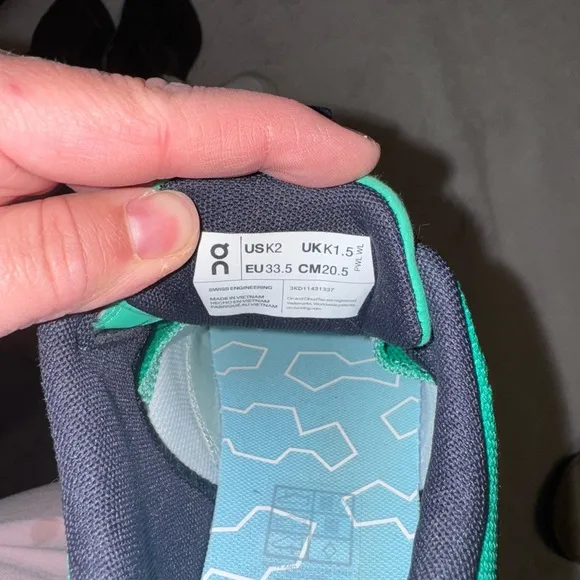 OnCloud Play Kids Green Athletic Shoes