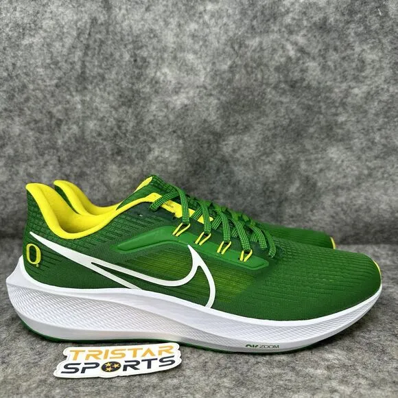 Oregon Ducks Nike Zoom Pegasus 39 Running Shoes Mens Size 12 Green DR1970-300