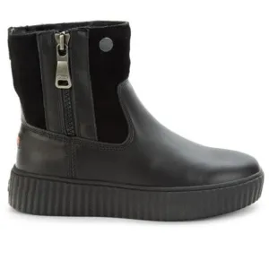 PAJAR Caline Platform Waterproof Leather Booties in Black 39