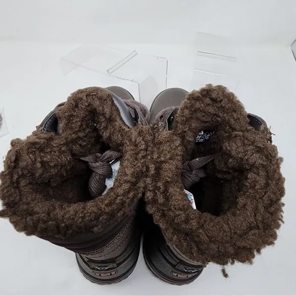 🥷🏿🥷🏿🥷🏿Pajar Waterproof Boots Brown Trooper 2.0 Winter Sherpa Lined Zip
