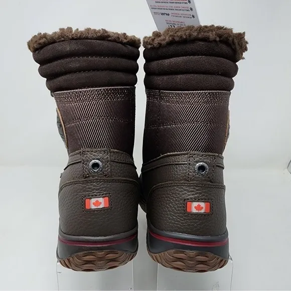 🥷🏿🥷🏿🥷🏿Pajar Waterproof Boots Brown Trooper 2.0 Winter Sherpa Lined Zip