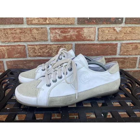 Panama Jack White‎ Leather/Suede Sneakers Men's Boat Type Shoes Size EU 43