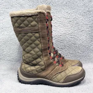 Patagonia Wintertide High Womens 8 Faux Fur Leather Quilted Waterproof Boots