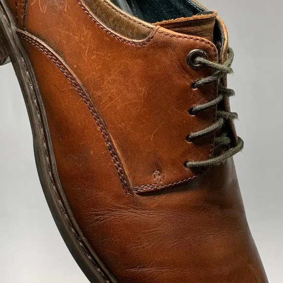 PIKOLINOS Carceres Oxford Shoes Mens 43/9 Brown Leather Plain Toe Work Business