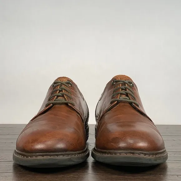 PIKOLINOS Carceres Oxford Shoes Mens 43/9 Brown Leather Plain Toe Work Business
