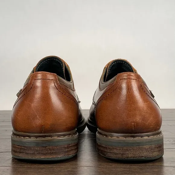PIKOLINOS Carceres Oxford Shoes Mens 43/9 Brown Leather Plain Toe Work Business