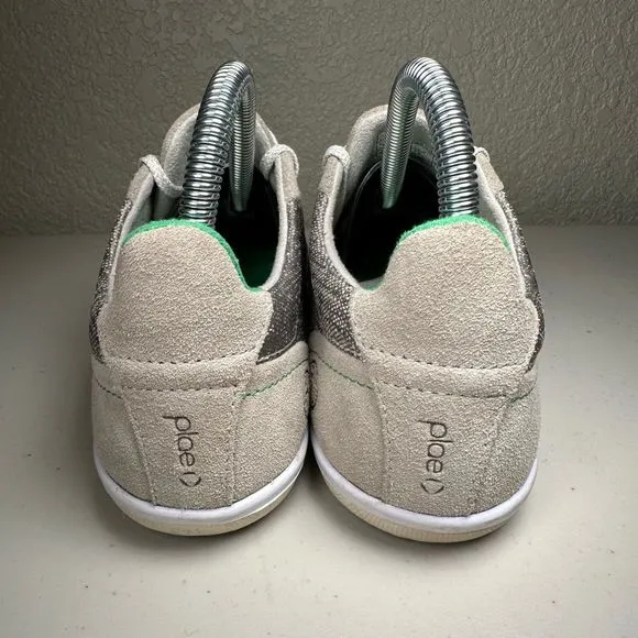 Plae Prospect Sneakers Shoes Womens 7 Gray Stone Green Washable Walking Lace Up