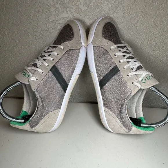 Plae Prospect Sneakers Shoes Womens 7 Gray Stone Green Washable Walking Lace Up