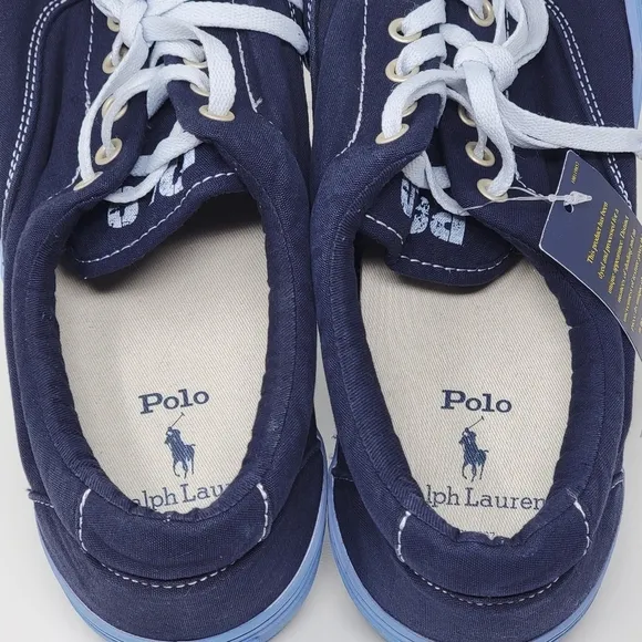 Polo Ralph Lauren Men's Sneakers &amp; Athletic Shoes Keaton Laceless Size 11.5 New