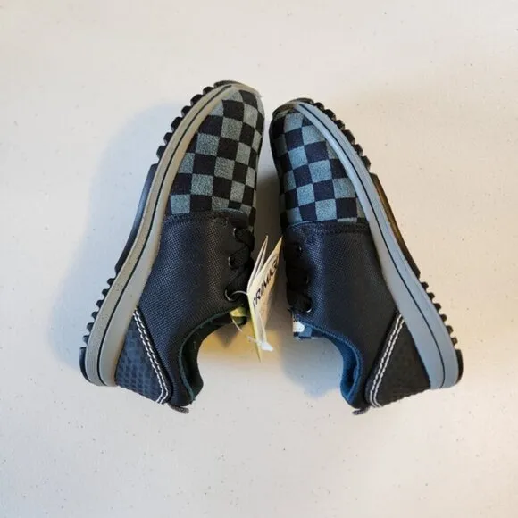 Primigi Boys Blue Checkered Star Sneakers Running Shoes Kids Size 25 8.5 New