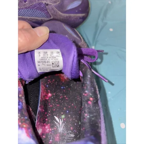Puma Boys Rare Lamelo Ball RS-X Galaxy Basketball Sneaker Athlete Shoe Purple 4C