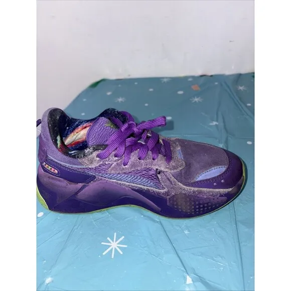 Puma Boys Rare Lamelo Ball RS-X Galaxy Basketball Sneaker Athlete Shoe Purple 4C