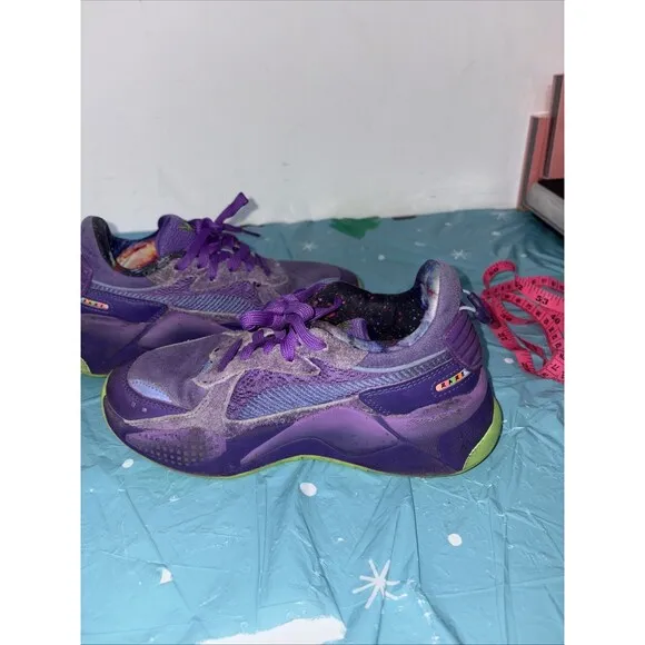 Puma Boys Rare Lamelo Ball RS-X Galaxy Basketball Sneaker Athlete Shoe Purple 4C