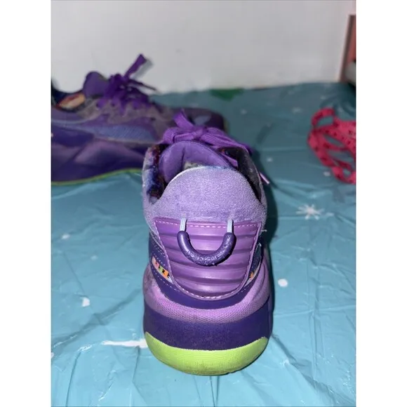 Puma Boys Rare Lamelo Ball RS-X Galaxy Basketball Sneaker Athlete Shoe Purple 4C
