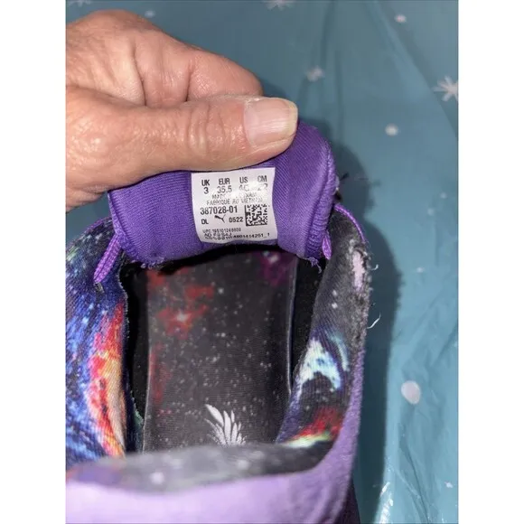 Puma Boys Rare Lamelo Ball RS-X Galaxy Basketball Sneaker Athlete Shoe Purple 4C