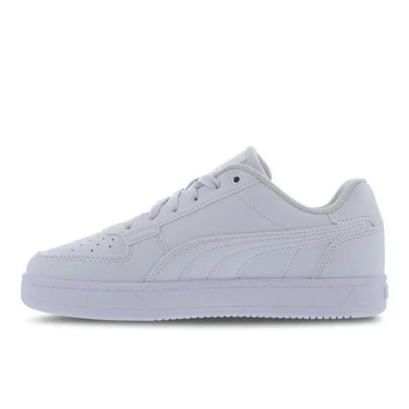 Puma Caven 2.0 393837-02 Sneakers Big Kid White Leather Lifestyle Shoes FD658
