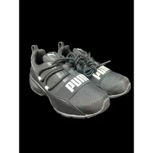PUMA Cell Regulate PS Toddler - Youth Running‎ Shoes Size 2C Black White NIB