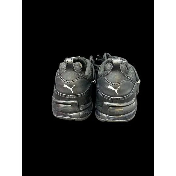 PUMA Cell Regulate PS Toddler - Youth Running‎ Shoes Size 2C Black White NIB