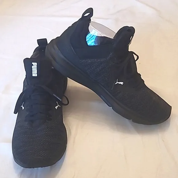 PUMA Enzo Beta Woven V2 Lace Up Sneaker Breathable Woven Low Top Cat Logo