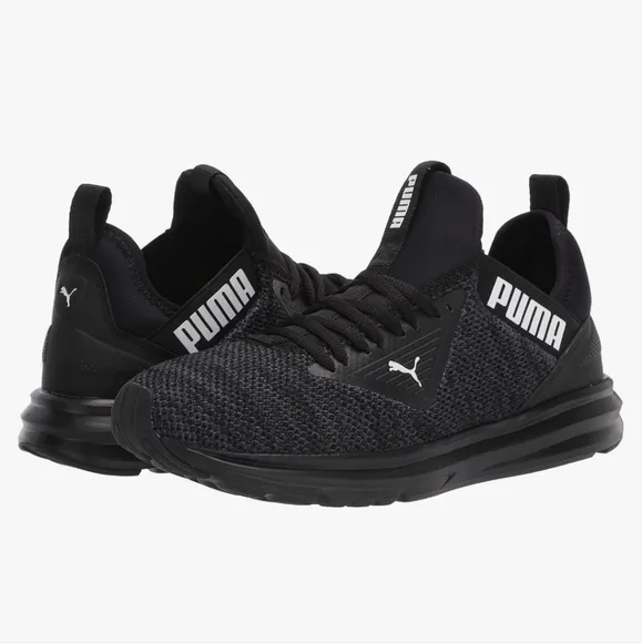 PUMA Enzo Beta Woven V2 Lace Up Sneaker Breathable Woven Low Top Cat Logo