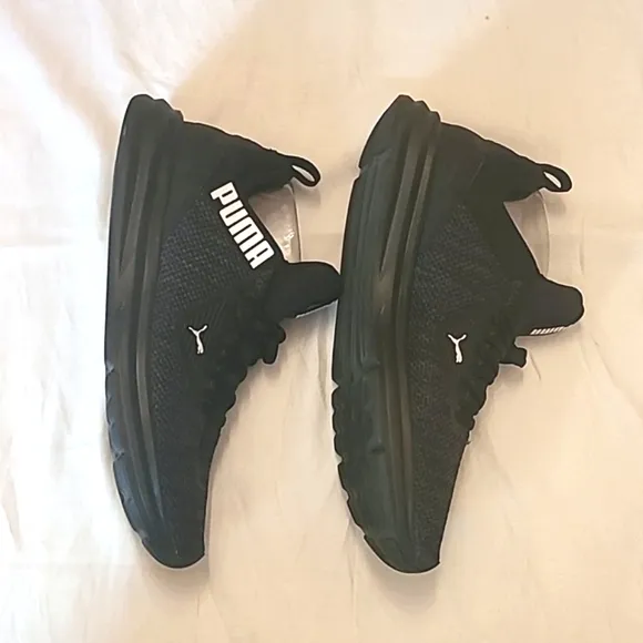 PUMA Enzo Beta Woven V2 Lace Up Sneaker Breathable Woven Low Top Cat Logo