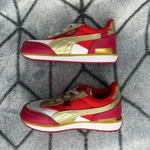 Puma Future Rider Glitz Sneakers Kids Toddler 9C Sneaker Shoes