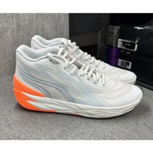 Puma MB.02 LaMelo Ball Melo New Basketball Shoes Platinum Gray Mens Size 10.5