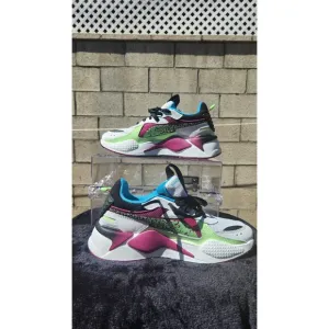 PUMA RS-X Blaster Mens Sneakers Running Shoes White Maroon Size 8 26cm 386903-02