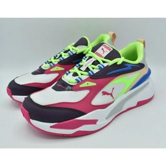 Puma Womens Size 7 RS Fast Pop Sweet Grape White Purple Shoes Sneakers 384328 01