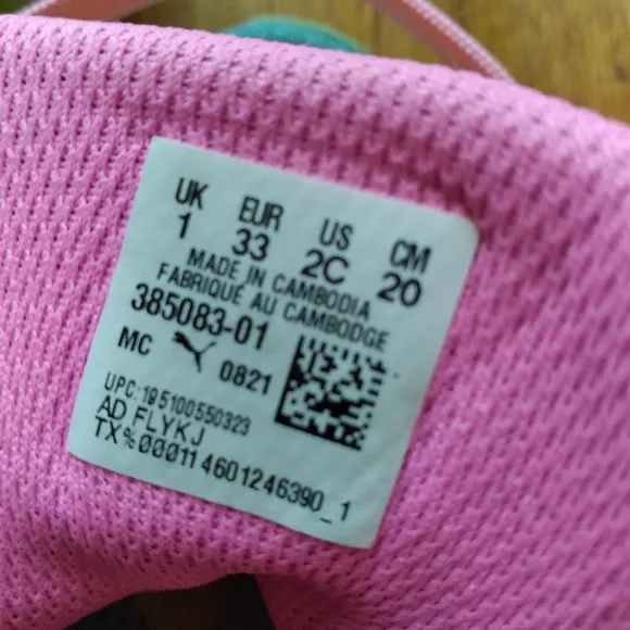 Puma x Lol Surprise Girls Sneakers Size 2 with Box