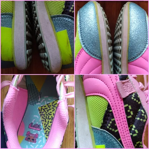 Puma x Lol Surprise Girls Sneakers Size 2 with Box