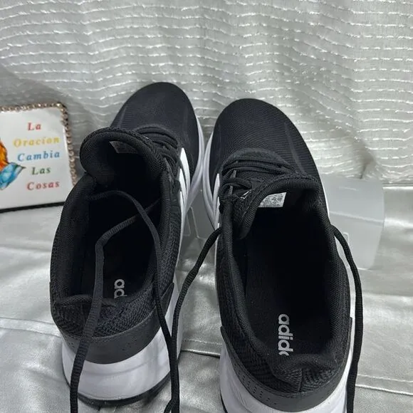 (R5)  Adidas Run Falcon K Men's black PGS 789005 running shoes, size 12US