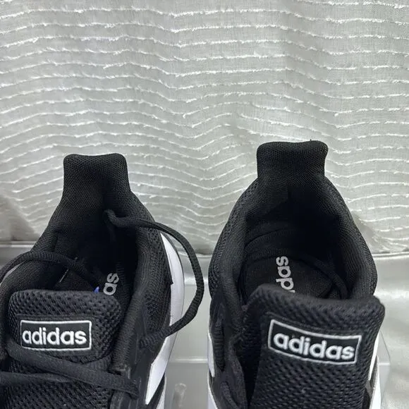 (R5)  Adidas Run Falcon K Men's black PGS 789005 running shoes, size 12US