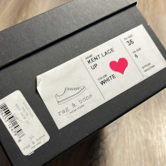 Rag &amp; Bone Kent Lace Up Leather Shoes Size 6