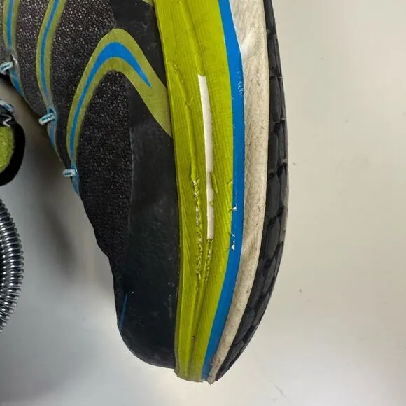 Rare Hoka One One Mens 8.5 Rapa Nui 2 Tarmac Running Shoes Blue Green Gray