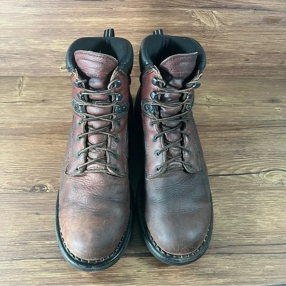 RED WING 926 Brown Leather Lace Up Work Boots Men’s Size 13 Shoes