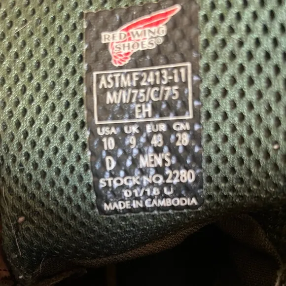 Red Wing King Toe Waterproof Boots size 10 D