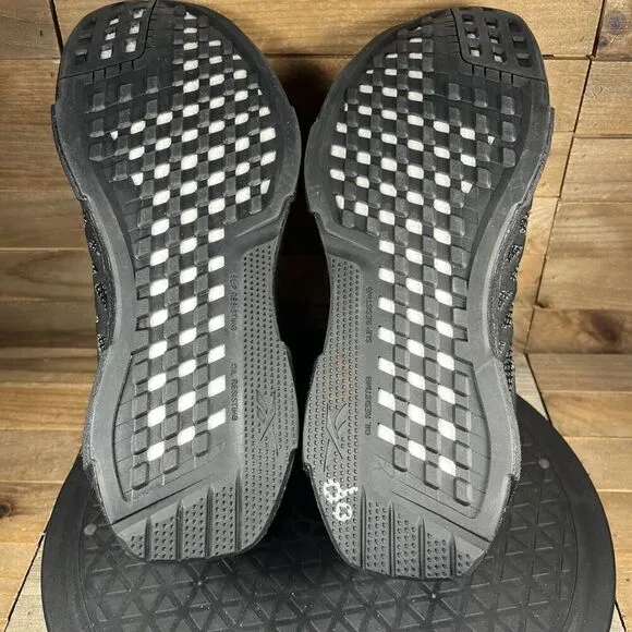 Reebok Fusion Flexweave Womens Size 9 M Black Comp Toe Lace Up Work Shoes