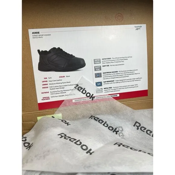 Reebok JORIE Street Sport Jogger Soft Toe Work Shoes Wmn 10 Men 8 RB1100 New