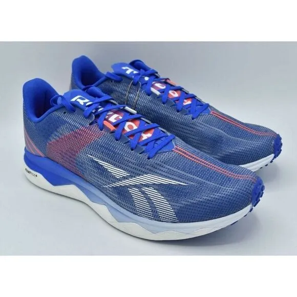 Reebok Mens Size 10 Floatride Run Fast 3.0 Blue Orange Running Shoes Sneakers