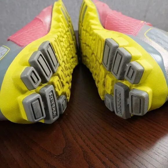 Reebok RealFlex 3D Women's 11 Running Shoes Gray Yellow  Trainer Sneakers V45962