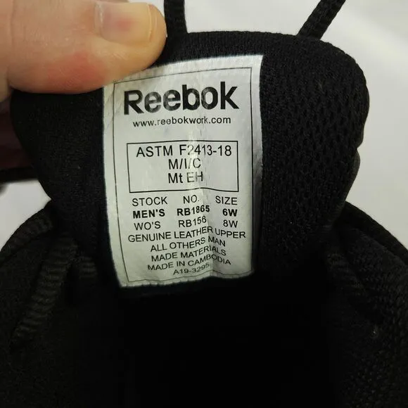 Reebok Work Mens 6W Womens 8W Centose Comp. Toe SR RB1865 Work Shoes