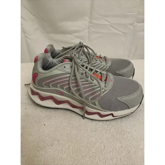 Reebok Work Zig Composite Toe Shoes Gray Pink Womens 5.5
