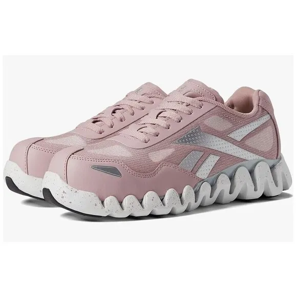 Reebok Work Zig Pulse Pink Sneakers Athletic Work Shoes EH Comp Toe Size 12M NIB